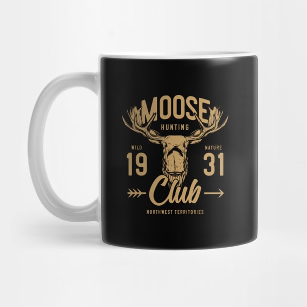 Moose Hunting Club by JabsCreative